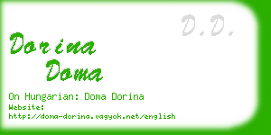 dorina doma business card